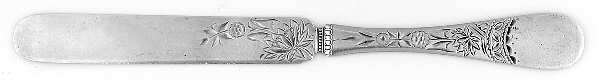 NO. 50 (STERLING) Solid Bright Cut Child Tea Knife