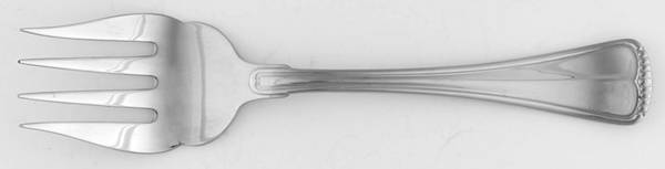 Hamilton (Stainless, All Glossy, China) Medium Solid Cold Meat Serving Fork