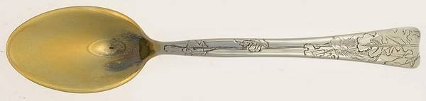 Lap-Over-Edge (Engraved) Ice Cream Spoon Individual by Tiffany & CO SILVER