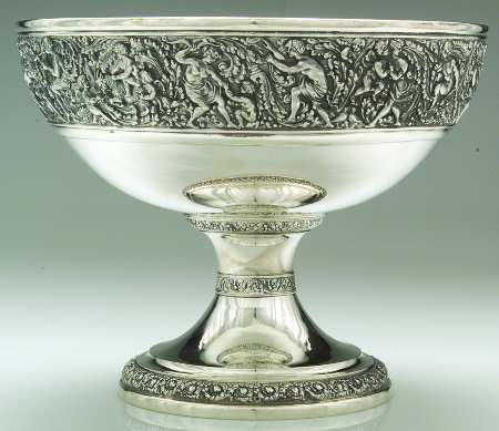 Olympian (Sterling, Hollowware) Round Sterling Footed Centerpiece