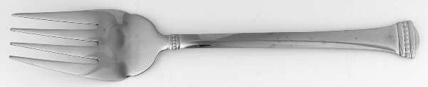 Classique Bead (Stainless) Medium Solid Cold Meat Serving Fork