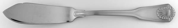 London Shell-Continental (Stainless) Flat Handle Master Butter Knife