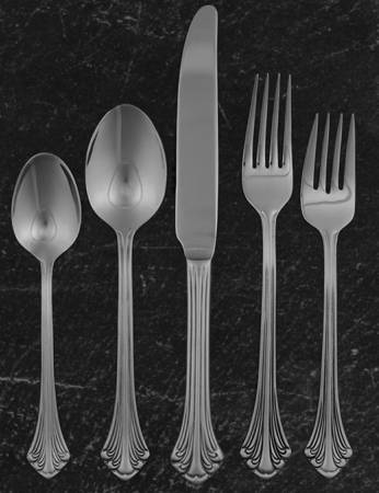 Colonial Plume-Continental (Stainless) 5 Piece Place Setting by Towle Silver