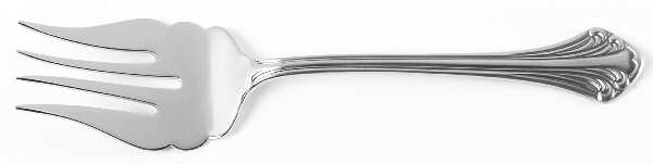 Colonial Plume-Continental (Stainless) Medium Solid Cold Meat Serving Fork by Towle Silver