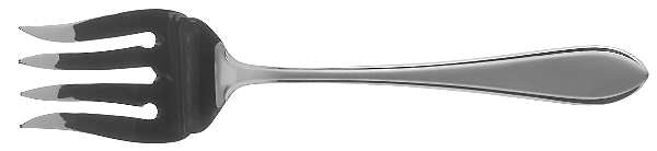 Newbury Pearl (Stainless) Medium Solid Cold Meat Serving Fork