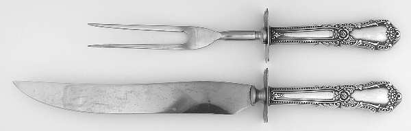 TWS350 (Sterling) Large 2-Piece Roast Carving Set w/Stainless Blade