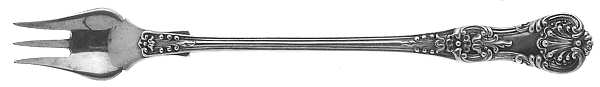 English King Gold (Str, 1885, Gold Vermeil) Oyster Fork