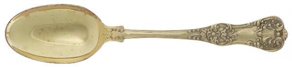 English King Gold (Str, 1885, Gold Vermeil) Tablespoon (Serving Spoon)
