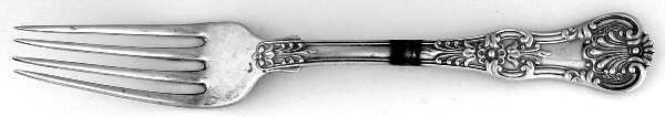 English King Gold (Str, 1885, Gold Vermeil) Fork