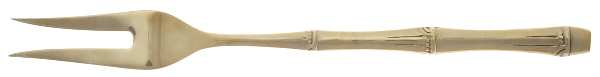 Royal Bamboo (Bronzeware) Large Stainless-Prong Roast Carving Fork