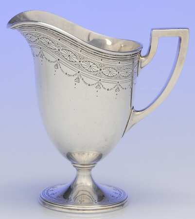 Clinton Engraved (Sterling, Hollowware) Creamer