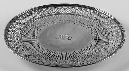18267 (Sterling, Hollowware) Footed Pierced Cake Plate