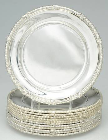 17816 (Sterling, Hollowware) (Set of 12) 9" Dinner Plates