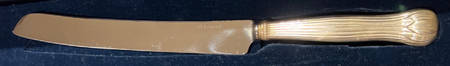 Botanical- Lotus (Sterling) Wedding Cake Knife with Stainless Blade