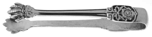 TIS70 (Sterling) Large Sugar Tongs W/Claw Tips