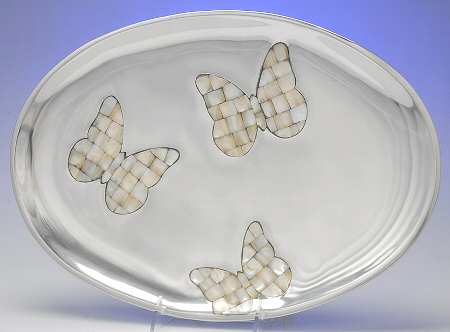 Papillion (Aluminum, Hollowware) 16" Oval Serving Platter