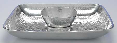Hammersmith (Metal Alloy, Hollowware) 2 Piece Chip & Dip Set