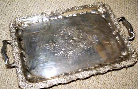 10620 (Sterling, Hollowware) Large Waiter Tray