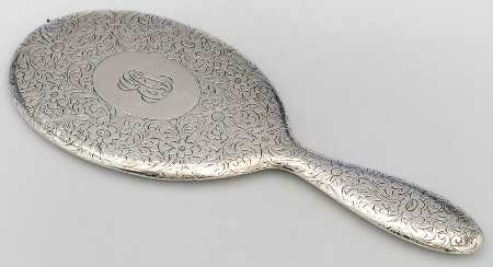 TIS75 (Sterling, Hollowware) Mirror with Handle