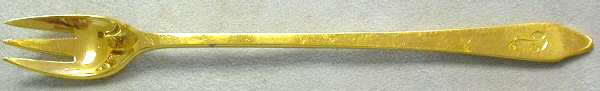 Clinton Gold (Sterling, Gold Vermeil) Oyster Fork