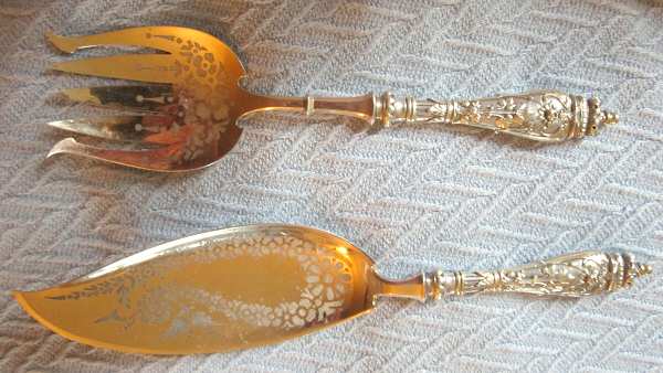 70 (Sterling) (2 Pc) Sterling Hollow Handle Fish Serving Set