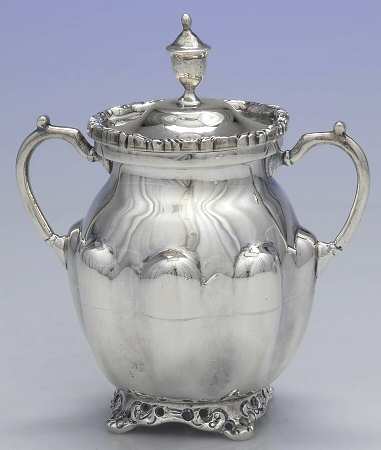 TBO3 (Sterling, Hollwware) Sugar Bowl & Lid