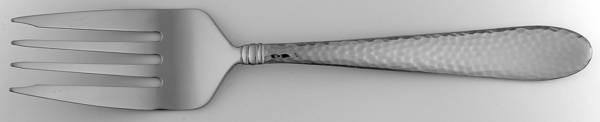 Logan Hammer Ring (Stainless) Medium Solid Cold Meat Serving Fork