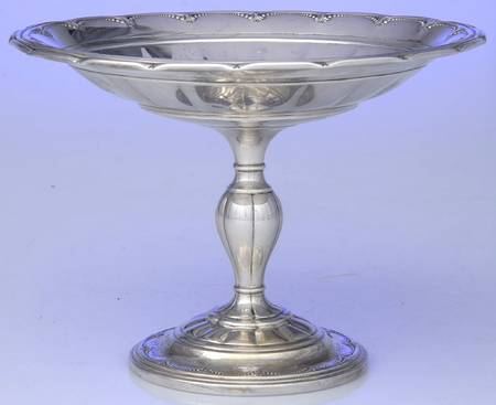 Old Colonial (Sterling, Hollowware) Weighted Round Compote (Height X Width)