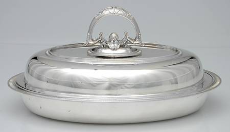 2016-1 (Sterling, Hollowware) (2 Pc) 11" Oval Double Vegetable