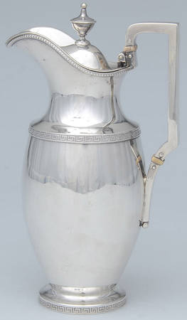 484 (Sterling, Hollowware) Syrup Pitcher with Hinged Lid