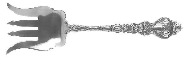 Douvaine (Sterling, 1890) Small Solid Tined Sardine Serving Fork