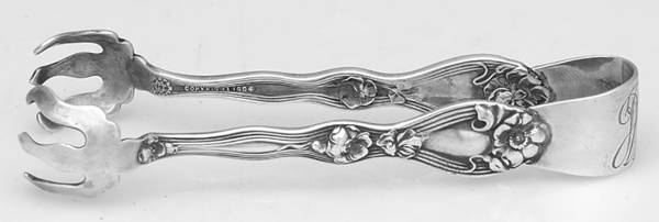 La Fleurette (Sterling, 1904) Large Sugar Tongs