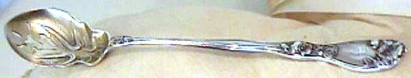 La Fleurette (Sterling, 1904) Pierced Bowl Short Handle Olive Spoon