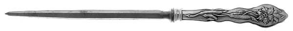 Narcissus (Sterling, 1890, No Monograms) Large Roast Steel Rod Knife Sharpener