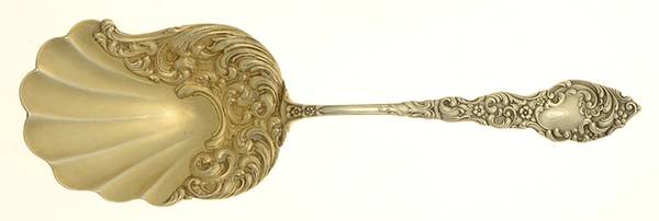 Passaic (Sterling, 1900) Casserole Berry Spoon with Asymetric Bowl