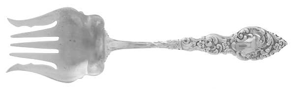 Passaic (Sterling, 1900) Large Solid Tined Sardine Serving Fork