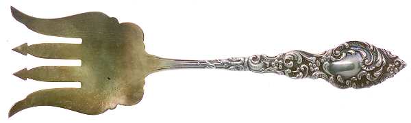 Passaic (Sterling, 1900) Large Solid Tined Sardine Serving Fork