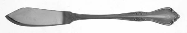 Breton Rose (Stainless) Flat Handle Master Butter Knife