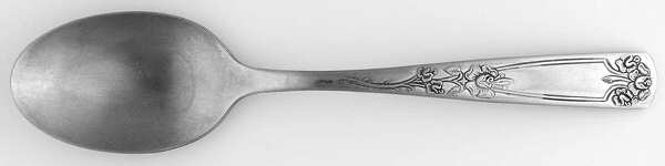 Rose (Stainless, USA) Place/Oval Soup Spoon by Unknown Mfg Silver