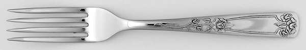 Rose (Stainless, USA) Fork by Unknown Mfg Silver