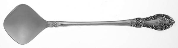 Springtime (Stainless) Solid Salad Serving Spoon by Unknown Mfg Silver