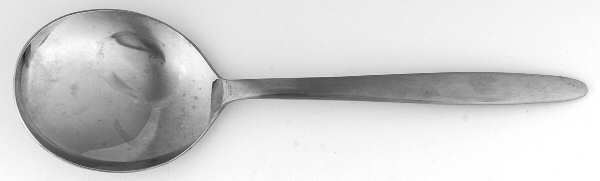 UNF290 (Stainless) Solid Smooth Casserole Spoon by Unknown Mfg Silver