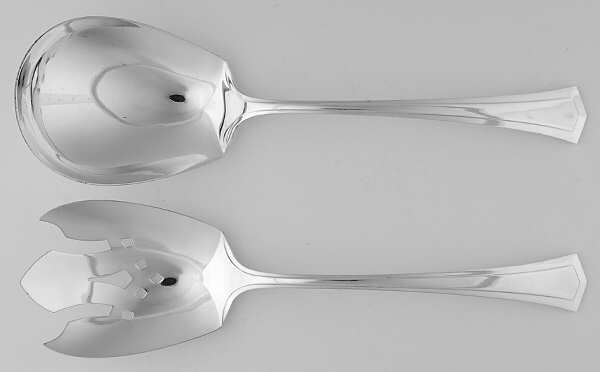 Farmington (Silverplate, 1917) (2 Pc) Solid Salad Set