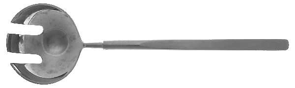 Obelisk (Stainless) Solid Salad Serving Fork