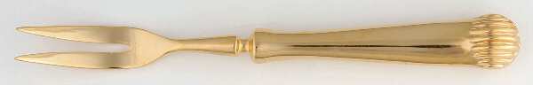 UNF488 (Gold Electroplate) Short Handle Pickle/Olive Fork