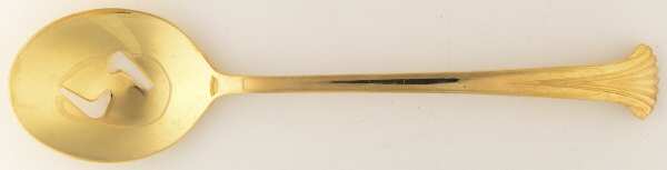 UNF488 (Gold Electroplate) Pierced Tablespoon (Serving Spoon)