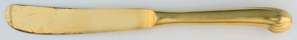 UNF488 (Gold Electroplate) Hollow Handle Master Butter Knife