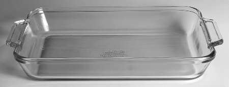 Glass and Plastic Liners (Hollowware) 2 Quart Rectangular Casserole Liner