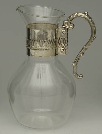 Glass and Plastic Liners (Hollowware) Carafe Liner with attached Metal Handle