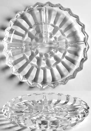 Glass and Plastic Liners (Hollowware) 3-Part Relish Liner